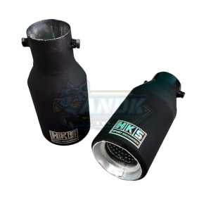 Ujung Knalpot HKS Sport Universal dengan Suara Bass Tinggi - Warna Silver