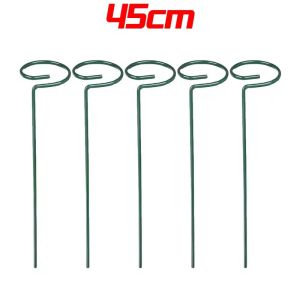 【Hibeautylife】5pcs Metal Single Stem Plant Shrub Holder Garden Support Stake Ring Rose Flowers Vegetables Vine Home Gardening Tool