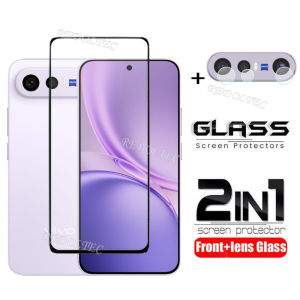 For VIVO X300 FE 5G 2 in 1 Screen Protector+ Protector Full Cover Full Glue VIVO X300FE Tempered Glass Film Protection With Camera Flim Protection