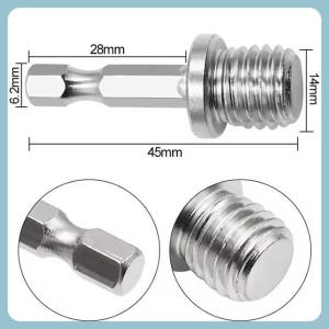 BAUT ADAPTER backing pad AS 1/4" HEX M10 M14 konektor tatakan sanding mesin bor as HEXAGONAL