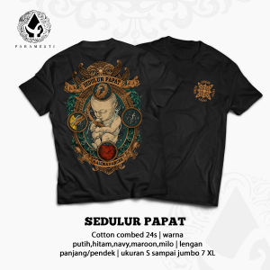 Paramesti Kaos Jawa Sedulur Papat Kalimo Pancer Baju Budaya Jawa Bali Big Size Oversize Jumbo xxl xxxl 4xl lengan panjang dan pendek catun cotton24s
