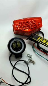 Paket 3 Item RXING: Lampu LED & Kumis Yamaha & Lampu Stop LED Merah