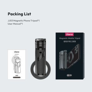 Ulanzi JJ03 Magnetic Phone Tripod Wireless Phone Grip Selfie Stick Desktop Tripod for iPhone 16 15 14 13 Pro Pro Max