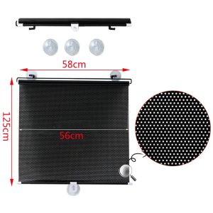 Sunshield Roll 45*50*58 *125 Cm Tirai Roll Gordyn Gulung Kantor Hordeng Kaca Sun Shield Mobil Roll Kamar Rumah