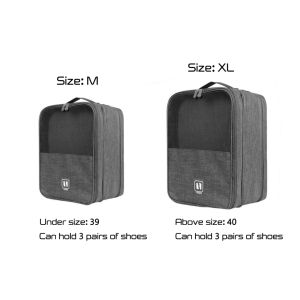 Perjalanan Tiga Lapisan Beg Penganjur Kasut Beg Penganjur Kasut Mudah Alih Kalis Air