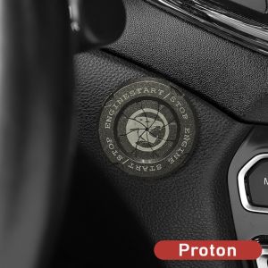 Proton Car Ignition Switch Ring Engine Start Stop Button Cover For Proton Wira X50 Saga vvt Persona X70 Waja Iriz Iswara Exora Accessories