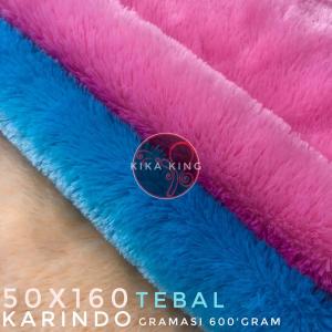 Kain Bulu Rasfur Meteran | Merek Karindo Tebal Ngga Rontok - Panjang Bulu 15mm - Gramasi 600gr - Cocok untuk Alas Meja, Alas Kursi, Dasbor Mobil, dan Lainnya
