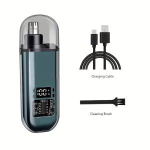 Electric Professional Nose Hair Trimmer Clipper Electric Care Hair Round Head Trimmer Washable Dual-Edge Blades Face Care bulu hidung USB Rechargeable
