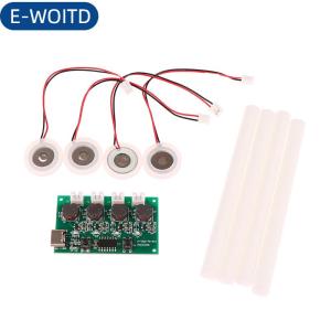 E-WOITD Dc5v Type-C mini tạo độ ẩm Bộ dụng cụ DIY Mist Maker điều khiển bảng mạch 4 Fogger atomization tấm phim dao động mô-đun