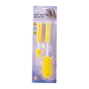 Silicone Baby Bottle Cleaning Brush Set Long Handle Detachable Straw Nipple Brushes for Breast Pump Bottles Water Cups