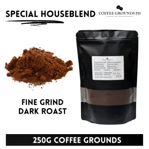 Coffee Grounds PH - Special Houseblend 250g | Fine Grind Coffee x Dark Roast | Organic Coffee in Resealable Pouch