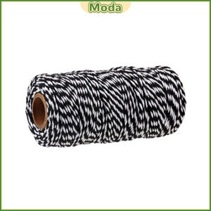 MO. Cotton Rope Colorful Rope Twisted Twine for Handmade Rope DIY Craft Gift Wrap 100m Length