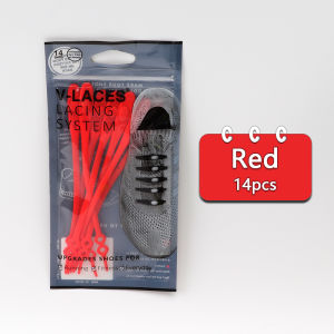 14pcs/set Waterproof Silicone Shoelaces No tie Elastic Shoe Laces Special Shoestrings for Kid/Adult Rubber Sneakers Shoe Lace