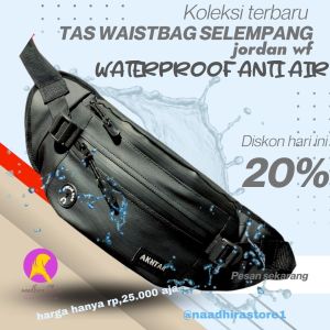 Tas selempang waistbag pria wanita anti air waterproof stylish  fungsional