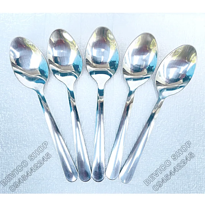 Combo 10 muỗng inox, nĩa inox | muỗng ăn cơm, ăn súp (muỗng dày, siêu ...