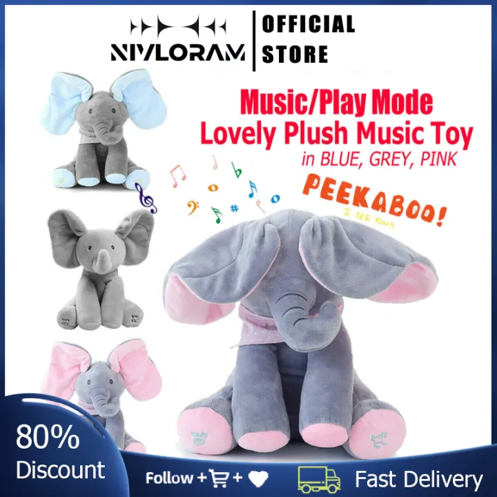 Buy1 Take1】Music Elephant Peeka-bboo Blinking Korean style Baby