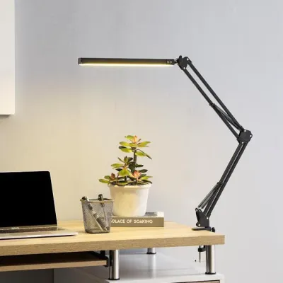 Đèn Học Đọc Sách LED Siêu Sáng 3 Chế Độ Kẹp Bàn Xoay Gấp Gọn Đèn Kẹp USB Bảo Vệ Mắt Chống Mỏi