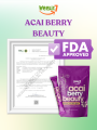 Weekit 7 Organic Acai Berry Powder | Antioxidant Mixed Berry Blend | Nutrient-Rich Natural Formula for Skin Whitening & Multivitamin Support. 