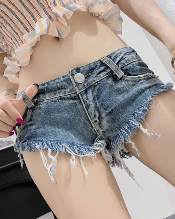 Sexy Micro Denim Shorts Fashion Beach Mini Shorts Women Low Waist Summer  Jeans Short (A,M) : : Clothing, Shoes & Accessories