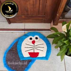 Karpet keset rumah bahan bulu halus bentuk kepala karakter lucu termurah / grosir kesed keset