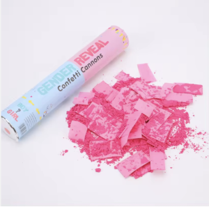 GENDER REVEAL CONFETTI POPPERS COLOR SMOKE HIGH QUALITY PARTY SUPPLIES
