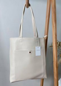 Alexis Minimalist PU Tote Bag l Leather l Large Capacity l Pocket l Quality l Instock