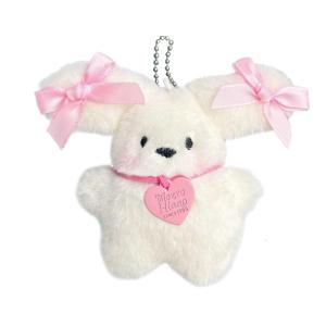 Cartoon Big Ear Bowknot Dog Dolls Keyring Pendant Plush Puppy Keychain Bag Charm for Women’s Purses and Wallets Decors