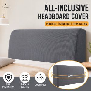 Elastic Bedhead Cover All Inclusive Bedhead Back Protection Removable Headboard Dustcover Plain