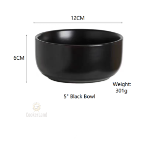 🔥Ready Stock🔥 Porcelain Rice & Soup Bowl Solid Colour Tableware Ramen/ABC Soup/Mushroom Soup Home/Kitchen/Restaurant