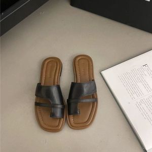 [Free Shipping] WomenS Slip-On Sandals 2026 New Summer Korean Retro Vacation Casual Roman Sandals With Closed Toe