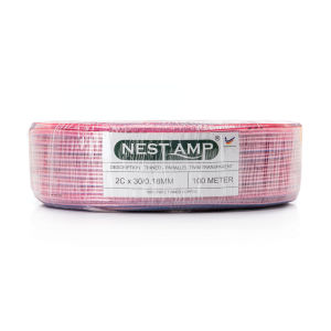 Nestamp Tinned Parallel Twin Transparent Cable 2Cx30/0.18mm (Pink) (100 meter)