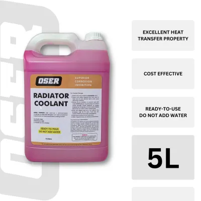 5 Liters Pink Antifreeze Radiator Coolant Ready-to-use