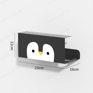 Super-Life ที่ใส่ทิชชู่ กล่องทิชชู่ สุขาอลูมิเนียมแบบไม่มีหมัด ที่ใส่ม้วนโทรศัพท์มือถือ ชั้นเก็บของแบบติดผนัง