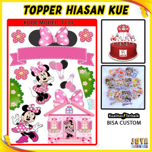 TOPPER KUE KARAKTER MICKY MOUSE  TOPPER CAKE MICKY MOUSE  TOPER HAPPY BIRTHDAY  HIASAN KUE KARAKTER TT136