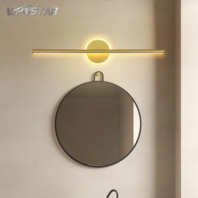 Wall Light Mounted Mirror Lamp for Bedroom Bathroom Modern Wall Lamp Makeup Front Mirror Lamp Indoor Lighting Gold White