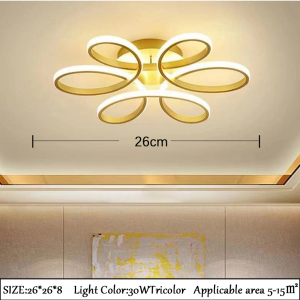 Modern LED Chandelier Ceiling Light For Bedroom Cieling Lamps Exquisite Living Room hanging lights Tri Color With Remote