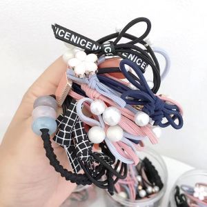 ยางรัดผม 12ชิ้น ถุงและยางรัดผม 500เส้น สำหรับผู้ใหญ่ และผู้ชาย พร้อมส่งส่งเร็ว คุณภาพและยานคงค่า 1ชิ้น = 12 ชิ้น ยา่าแรกของยางรัดผม