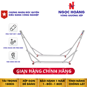 Khung Võng Thuyền Rồng Ngọc Hoàng  - Thép nhập khẩu ống dày 1.2mm sơn tĩnh điện đã được cấp bằng độc quyền kiểu dáng công nghiệp [Tặng Kèm Lưới Võng]