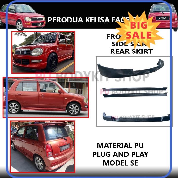 ⭐ [100% ORIGINAL] ⭐ PERODUA KELISA FACELIFT SE FULL SET FRONT SKIRT ...