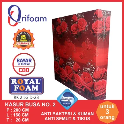 [200x160x20] KASUR BUSA ROYAL FOAM LG D23 NO. 2 TEBAL 20 CM BUSA ANTI BAKTERI BEDA DENGAN BUSA INOAC