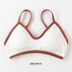 INTIMA Korean Tube Tops Bra for Women Padded Bralettle Underwear Wrapped Chest Seamless Vest Tank Wireless Sport Yoga Bras A B Cup Cotton Girl Lingerie
