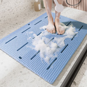Bathroom EVA Foam Floor Mat Anti slip Toilet Door Mat Bath Rug Quick Dry Thickened Entrance Absorbent Rug Super Soft Machine Washable Bath Rug Carpet Household Bedroom Foot Mats Bathroom Entry Mat