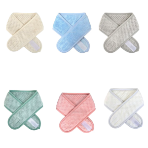 Quick Dry Thermal Hair Band With Adjustable Hook And Loop Closure Pineapple Texture Design For Sports Winter Activity