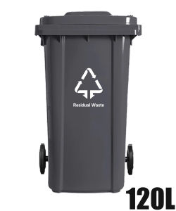 30/50/100/120L/240L Food/Commercial and Industrial Trash Cans Large Trash Cans Wheeled Trash Cans Plastic