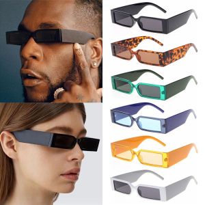 SURRIP FASHION แฟชั่น แว่นตา เฉดสี แว่นกันแดดทรงสี่เหลี่ยมผืนผ้า กรอบเล็ก แว่นตาฮิปฮอป แว่นกันแดด