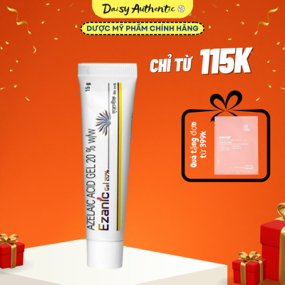Kem Chấm Mụn Ezanic Gel Azelaic Acid 20% 15gr - Mờ thâm, Giảm mụn