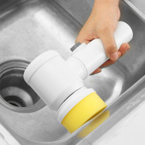 Brush for Cleaning Automatic Soap Dispenser Press Type Liquid Pot Scrubber with 5 PET Ball Heads Ergonomic Non-Slip Grip