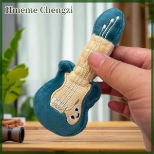 Hmeme Creative Plush Guitar Keychain Pendant Cute Simulated Musical Instrument Toys Keychain Backpack Decoration Accessories Gifts