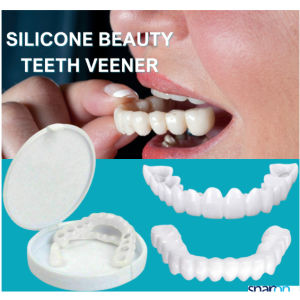 Upper Lower Temporary Fit Fake Teeth Cosmetic Denture Smile Veneers False Teeth Brace Cover Upper False Tooth Cover Snap