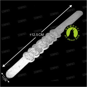 SEMPATI Jepitan Klem Pengait Plat Jepit Stainless Ukir Elite Song Untuk Tebok Semua Jenis Sangkar Burung ACKKUES